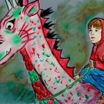Illustration zum Kinderbuch "Fynn und der kleine Drache" / Manuela Rehahn 2014
